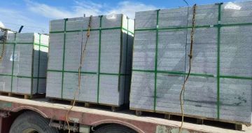 哈尔滨 芝麻白花岗岩地铺石装车日常