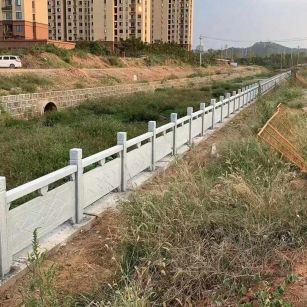 哈尔滨 白麻河道栏杆效果展示图