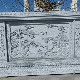 哈尔滨 芝麻白大型照壁，屏风，影壁