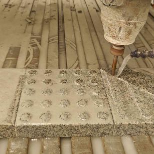 哈尔滨 芝麻白花岗岩石材盲人石、盲道石、盲点石