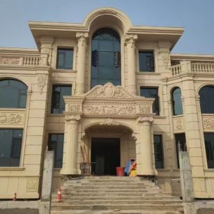 哈尔滨 黄金麻花岗岩别墅外墙干挂