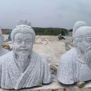 哈尔滨 白麻花岗岩石材人物立体雕刻