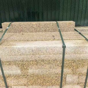 哈尔滨 黄金麻花岗岩石材机切面栏杆料半成品