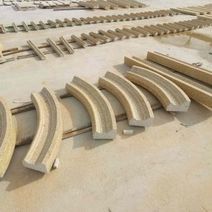 哈尔滨 黄金麻花岗岩别墅线条