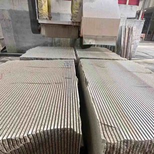 哈尔滨 车间生产日常，黄金麻白麻花岗岩