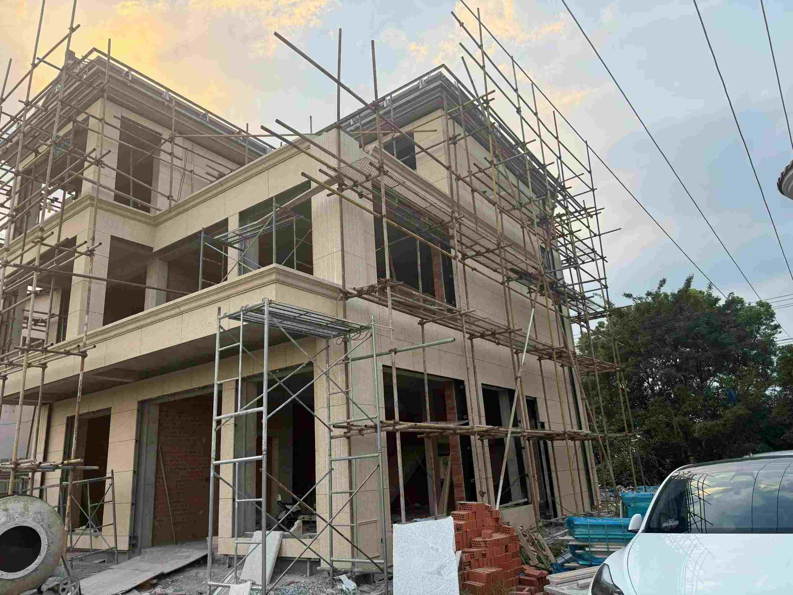 哈尔滨 黄金麻荔枝面花岗岩外墙干挂