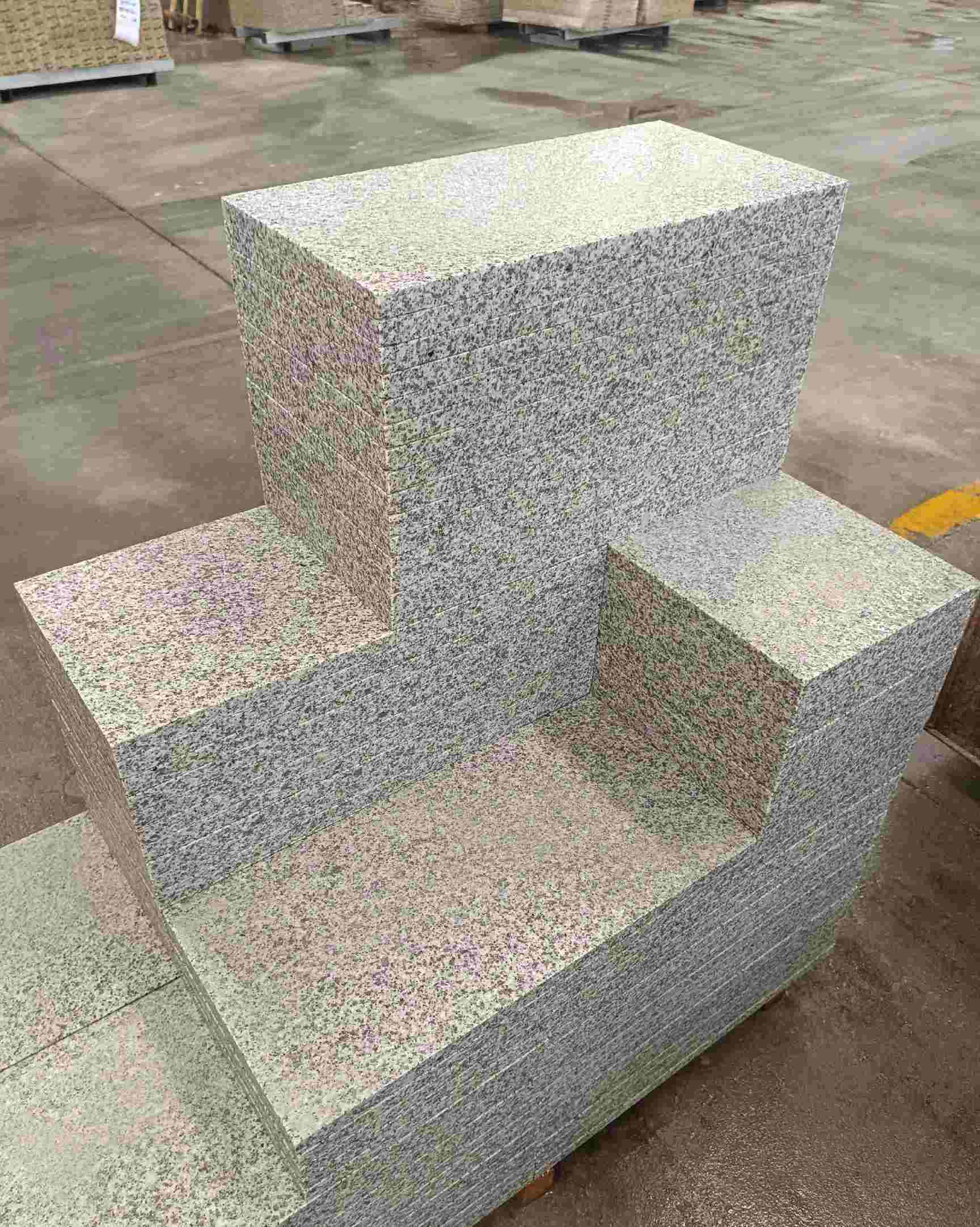 哈尔滨 白麻花岗岩荔枝面地铺石