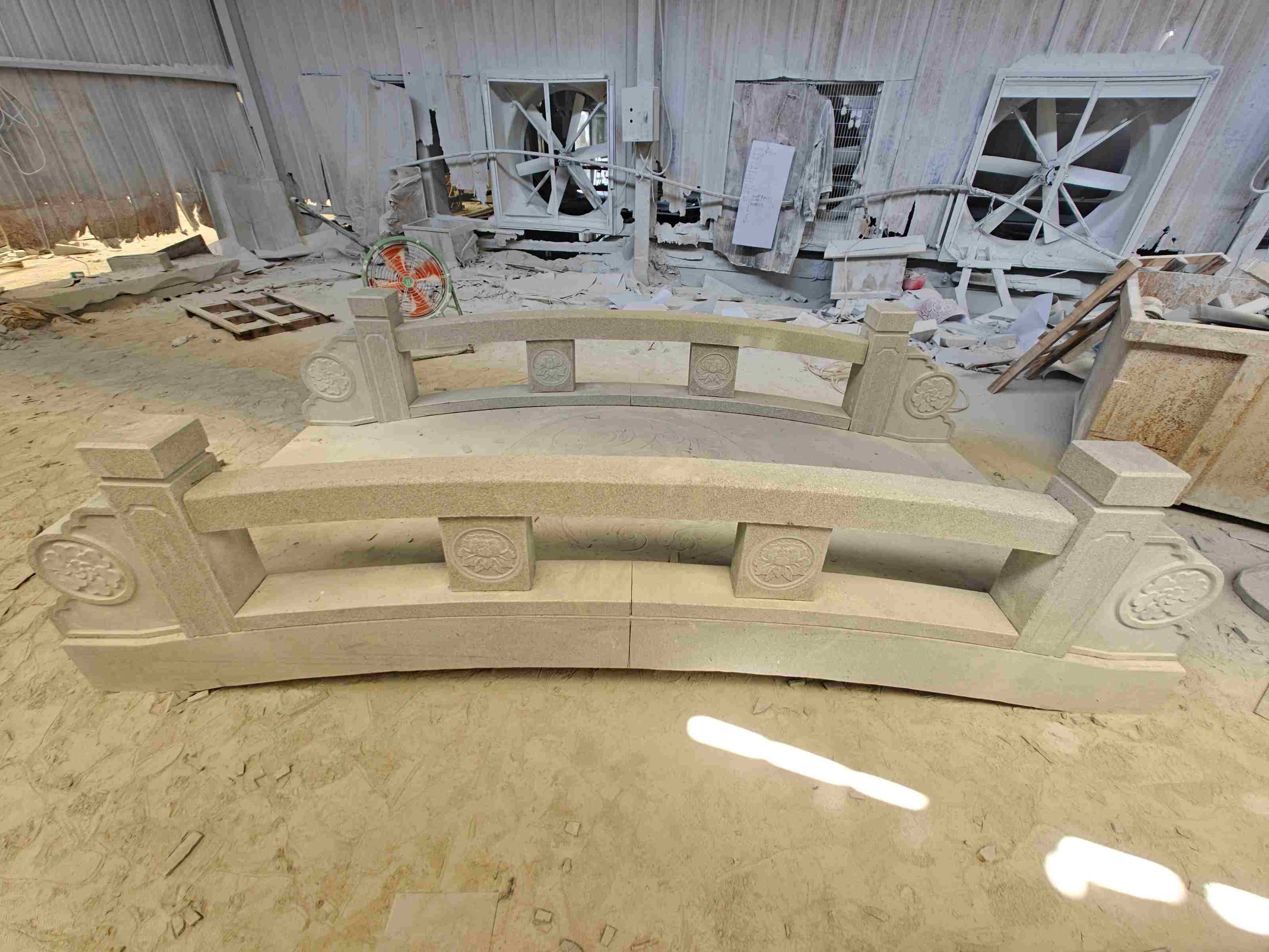 哈尔滨 芝麻灰花岗岩异形加工-拱桥，石桥