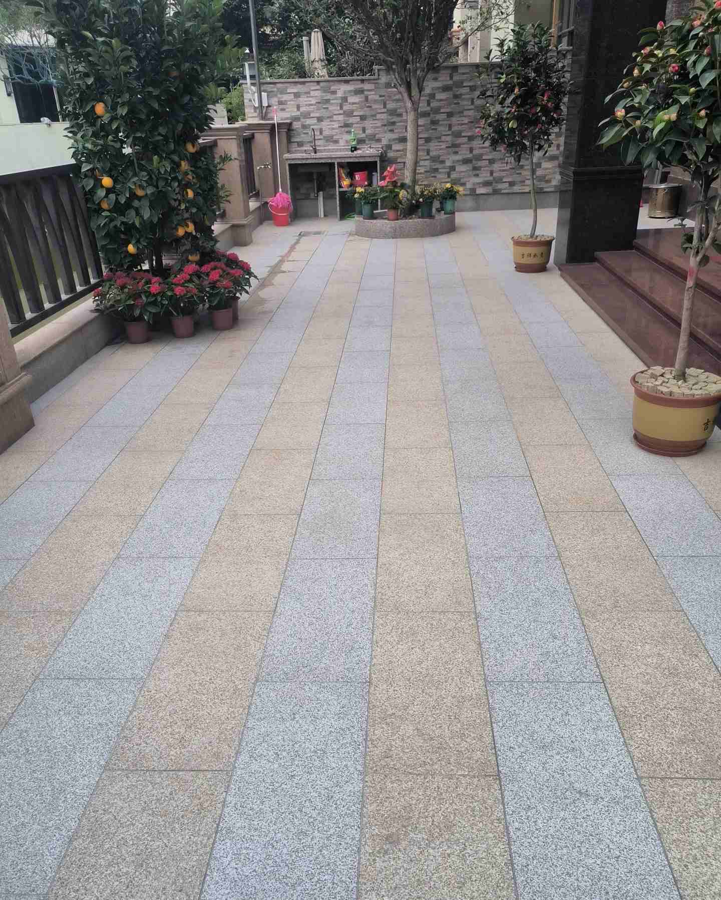 哈尔滨 黄金麻白麻荔枝面庭院铺装展示