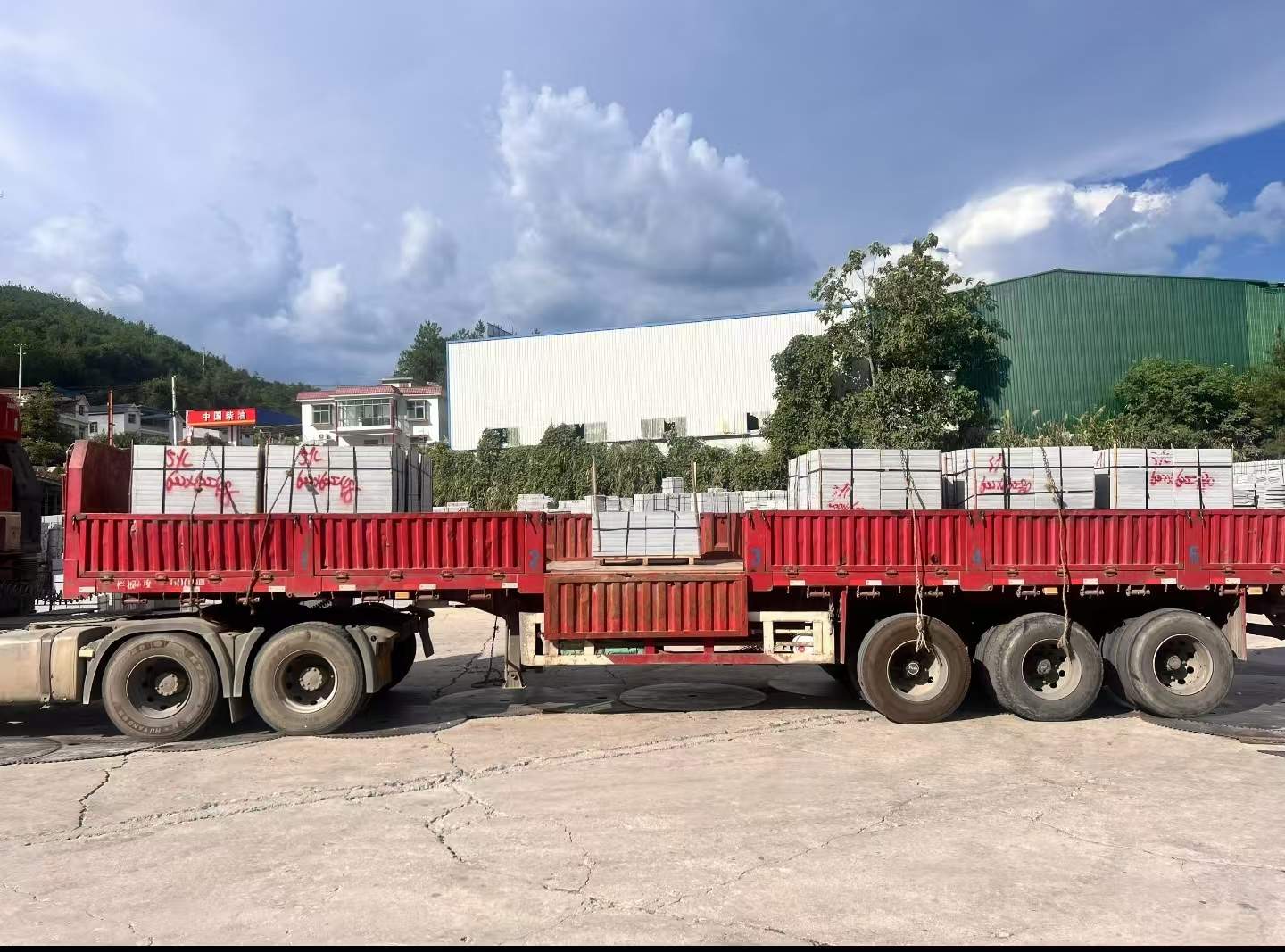 哈尔滨 芝麻灰花岗岩地铺石出货日常