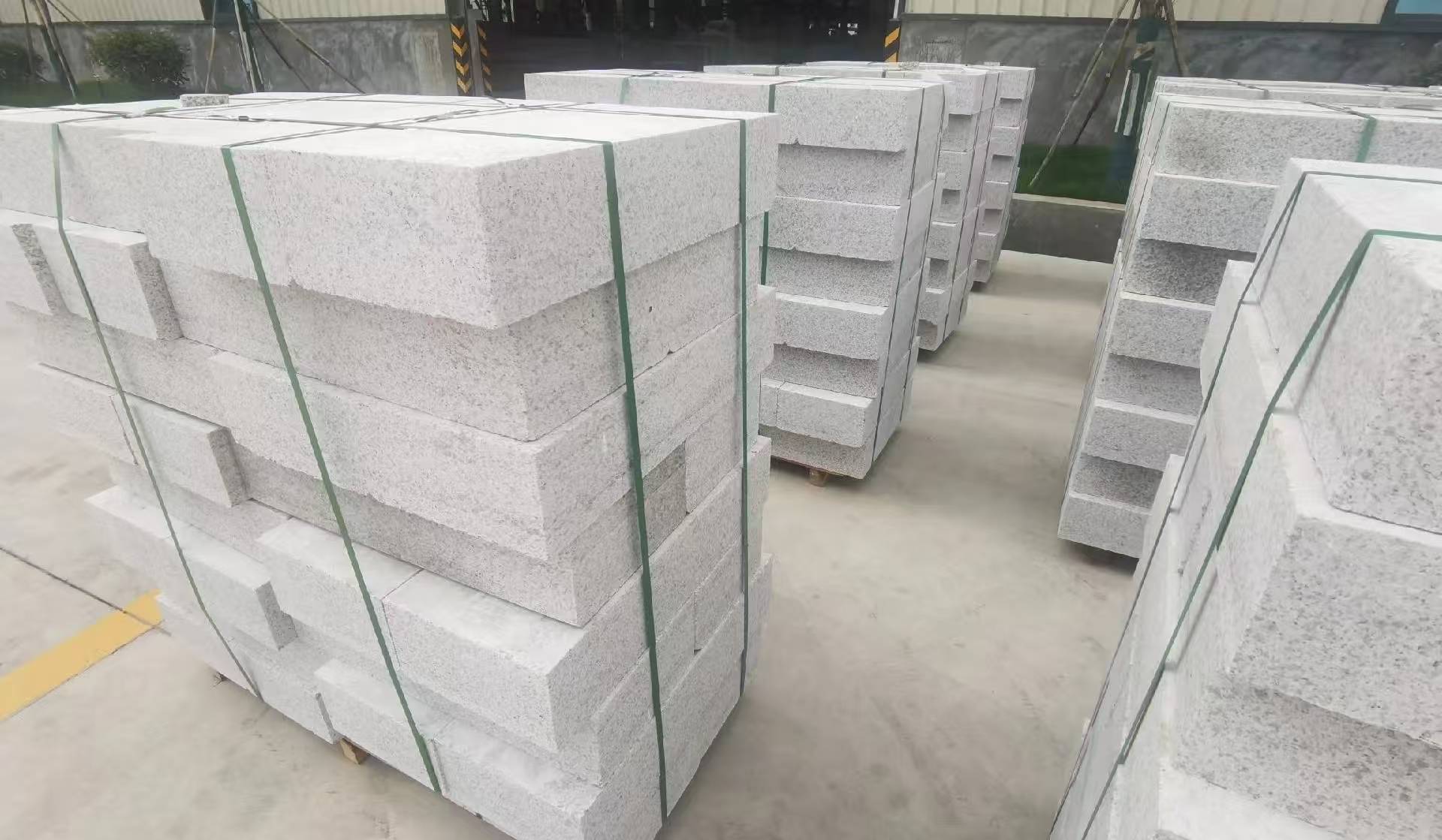 哈尔滨 白麻花岗岩路沿石，立缘石，平缘石，路牙石，道牙石，马路牙子等